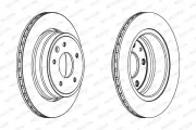 Bremsscheibe Hinterachse FERODO DDF1004
