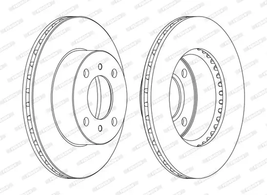 Bremsscheibe FERODO DDF1005C Bild Bremsscheibe FERODO DDF1005C