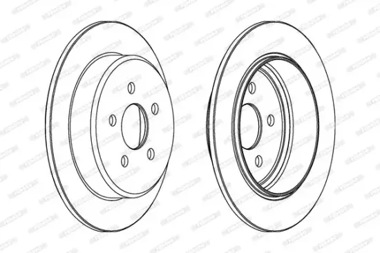 Bremsscheibe Hinterachse FERODO DDF1026 Bild Bremsscheibe Hinterachse FERODO DDF1026