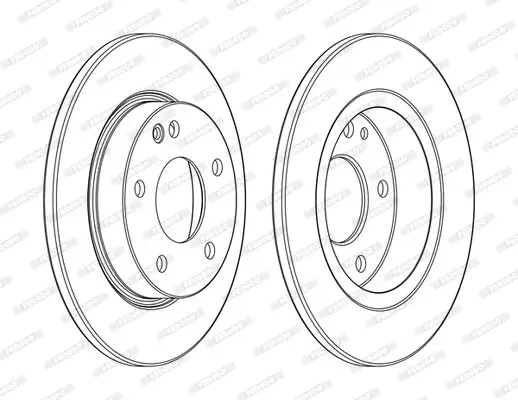 Bremsscheibe Vorderachse FERODO DDF1034C Bild Bremsscheibe Vorderachse FERODO DDF1034C