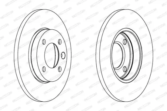 Bremsscheibe Vorderachse FERODO DDF103C Bild Bremsscheibe Vorderachse FERODO DDF103C