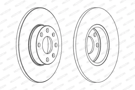Bremsscheibe Vorderachse FERODO DDF1040 Bild Bremsscheibe Vorderachse FERODO DDF1040