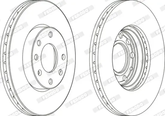 Bremsscheibe FERODO DDF1766C-1 Bild Bremsscheibe FERODO DDF1766C-1