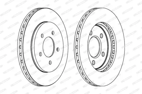 Bremsscheibe Vorderachse FERODO DDF1059 Bild Bremsscheibe Vorderachse FERODO DDF1059