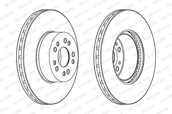 Bremsscheibe Vorderachse FERODO DDF1061C-1