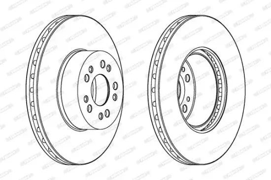 Bremsscheibe Vorderachse FERODO DDF1061C-1 Bild Bremsscheibe Vorderachse FERODO DDF1061C-1