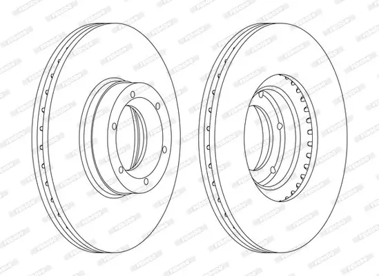 Bremsscheibe Vorderachse FERODO DDF1067C Bild Bremsscheibe Vorderachse FERODO DDF1067C