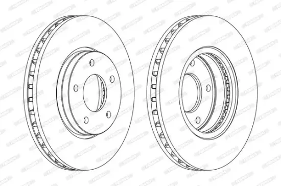 Bremsscheibe Vorderachse FERODO DDF1069C Bild Bremsscheibe Vorderachse FERODO DDF1069C