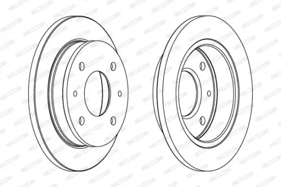 Bremsscheibe Vorderachse FERODO DDF1077 Bild Bremsscheibe Vorderachse FERODO DDF1077