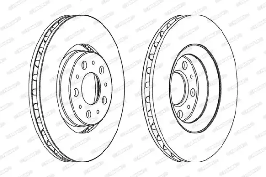 Bremsscheibe Vorderachse FERODO DDF1078C Bild Bremsscheibe Vorderachse FERODO DDF1078C