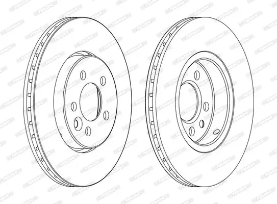 Bremsscheibe Vorderachse FERODO DDF1080C Bild Bremsscheibe Vorderachse FERODO DDF1080C
