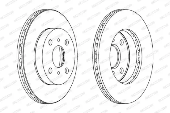 Bremsscheibe Vorderachse FERODO DDF1084C Bild Bremsscheibe Vorderachse FERODO DDF1084C