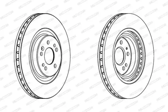 Bremsscheibe Vorderachse FERODO DDF1085C-1 Bild Bremsscheibe Vorderachse FERODO DDF1085C-1