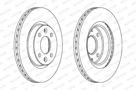 Bremsscheibe FERODO DDF1096C Bild Bremsscheibe FERODO DDF1096C