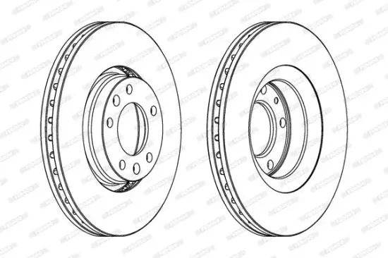 Bremsscheibe Vorderachse FERODO DDF1103 Bild Bremsscheibe Vorderachse FERODO DDF1103