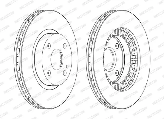 Bremsscheibe Vorderachse FERODO DDF1105C Bild Bremsscheibe Vorderachse FERODO DDF1105C