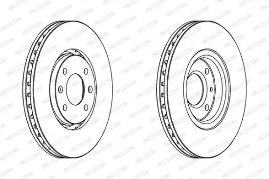Bremsscheibe Vorderachse FERODO DDF1106 Bild Bremsscheibe Vorderachse FERODO DDF1106