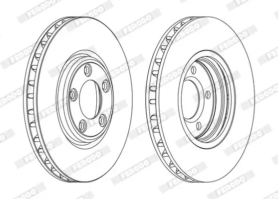Bremsscheibe Vorderachse FERODO DDF1107C