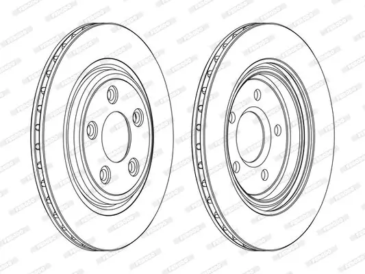 Bremsscheibe Hinterachse FERODO DDF1108 Bild Bremsscheibe Hinterachse FERODO DDF1108