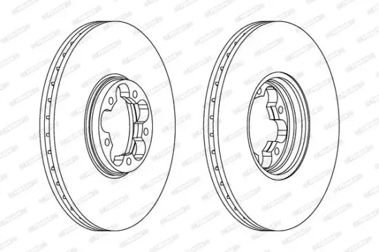 Bremsscheibe Vorderachse FERODO DDF1112C Bild Bremsscheibe Vorderachse FERODO DDF1112C