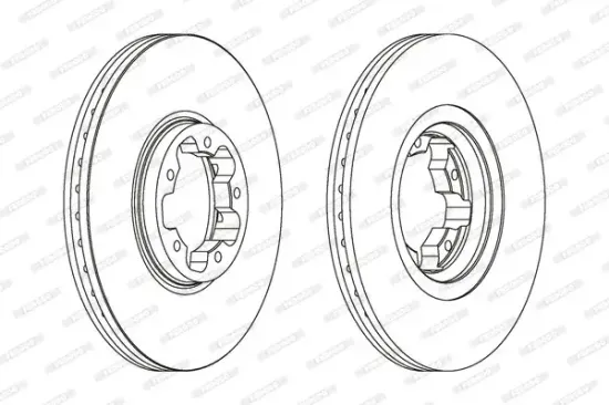 Bremsscheibe Vorderachse FERODO DDF1113C Bild Bremsscheibe Vorderachse FERODO DDF1113C