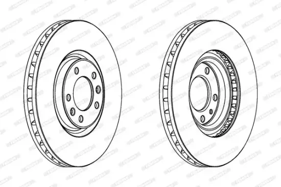 Bremsscheibe Vorderachse FERODO DDF1114 Bild Bremsscheibe Vorderachse FERODO DDF1114