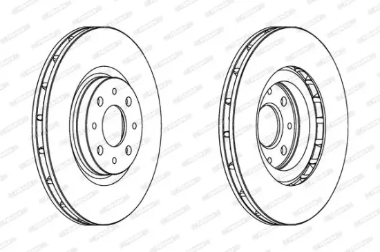 Bremsscheibe Vorderachse FERODO DDF1122 Bild Bremsscheibe Vorderachse FERODO DDF1122