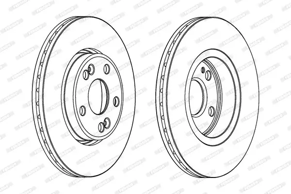 Bremsscheibe Vorderachse FERODO DDF1123C