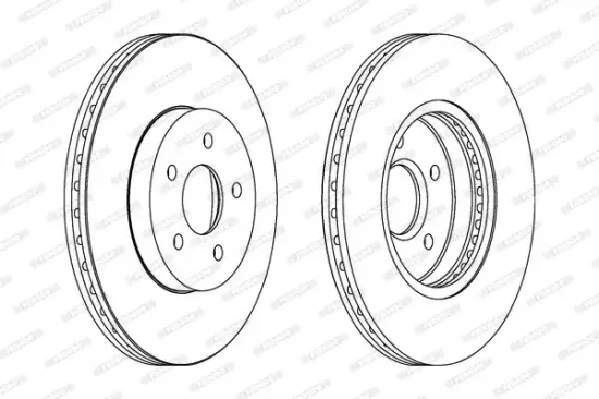 Bremsscheibe Vorderachse FERODO DDF1125C Bild Bremsscheibe Vorderachse FERODO DDF1125C