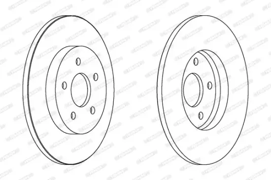 Bremsscheibe Hinterachse FERODO DDF1126C Bild Bremsscheibe Hinterachse FERODO DDF1126C
