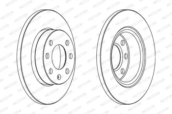 Bremsscheibe Vorderachse FERODO DDF1129C Bild Bremsscheibe Vorderachse FERODO DDF1129C