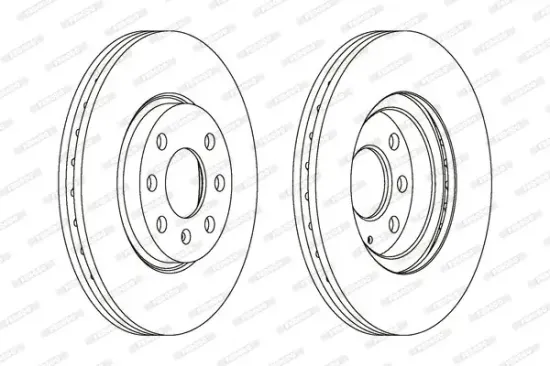 Bremsscheibe Vorderachse FERODO DDF1131C Bild Bremsscheibe Vorderachse FERODO DDF1131C