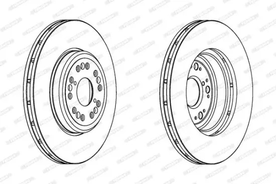Bremsscheibe Vorderachse FERODO DDF1133C-1 Bild Bremsscheibe Vorderachse FERODO DDF1133C-1
