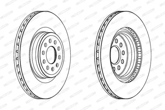 Bremsscheibe Vorderachse FERODO DDF1137C-1 Bild Bremsscheibe Vorderachse FERODO DDF1137C-1