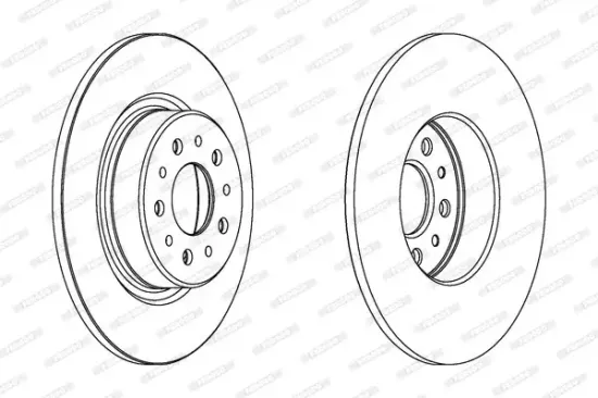 Bremsscheibe Hinterachse FERODO DDF1138 Bild Bremsscheibe Hinterachse FERODO DDF1138