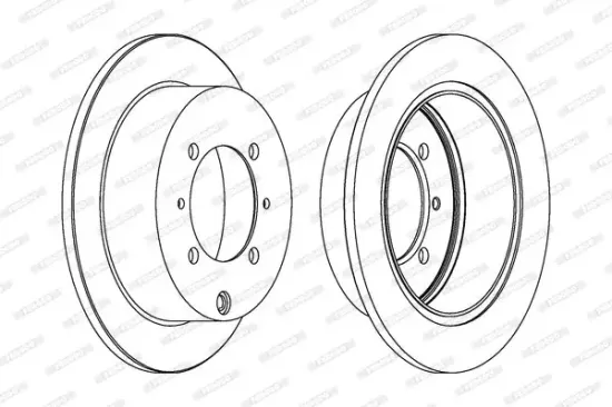 Bremsscheibe Hinterachse FERODO DDF1141 Bild Bremsscheibe Hinterachse FERODO DDF1141