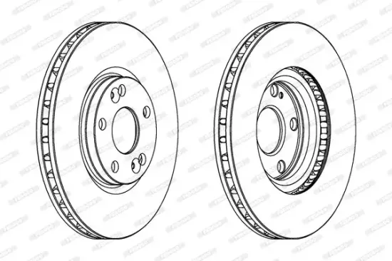 Bremsscheibe Vorderachse FERODO DDF1143 Bild Bremsscheibe Vorderachse FERODO DDF1143