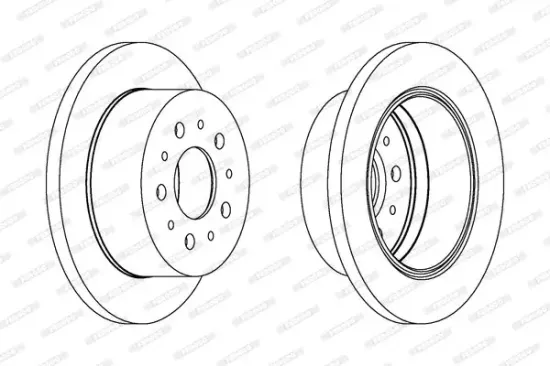Bremsscheibe FERODO DDF1144C Bild Bremsscheibe FERODO DDF1144C