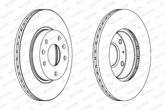 Bremsscheibe Vorderachse FERODO DDF1151C Bild Bremsscheibe Vorderachse FERODO DDF1151C