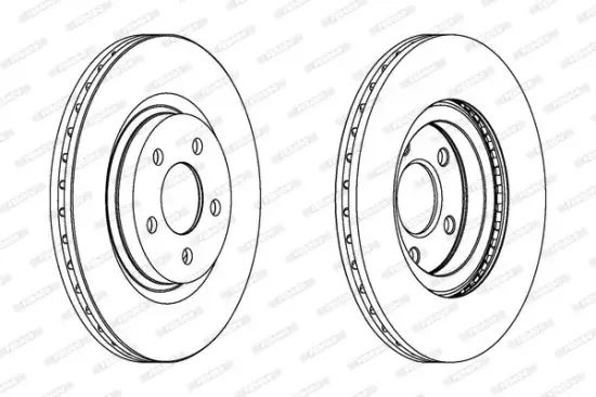 Bremsscheibe Vorderachse FERODO DDF1153 Bild Bremsscheibe Vorderachse FERODO DDF1153