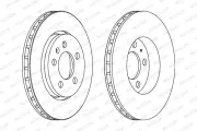 Bremsscheibe Hinterachse FERODO DDF1154C
