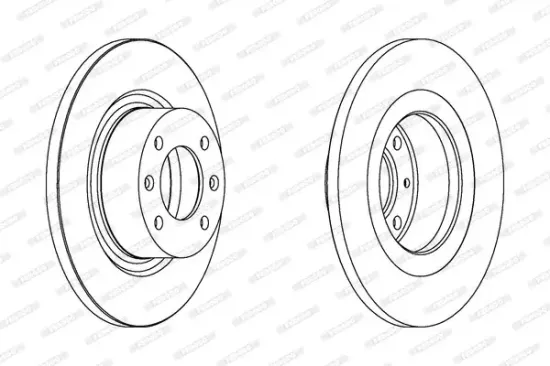 Bremsscheibe Hinterachse FERODO DDF1157C Bild Bremsscheibe Hinterachse FERODO DDF1157C