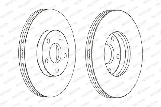 Bremsscheibe Vorderachse FERODO DDF1172C Bild Bremsscheibe Vorderachse FERODO DDF1172C