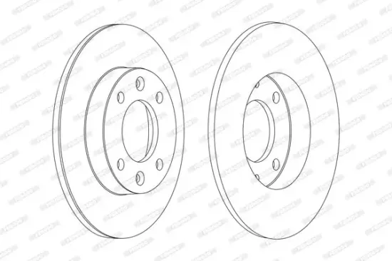 Bremsscheibe Hinterachse FERODO DDF1178C Bild Bremsscheibe Hinterachse FERODO DDF1178C