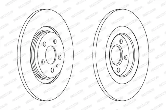 Bremsscheibe Hinterachse FERODO DDF1181C Bild Bremsscheibe Hinterachse FERODO DDF1181C