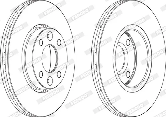 Bremsscheibe Vorderachse FERODO DDF1761C