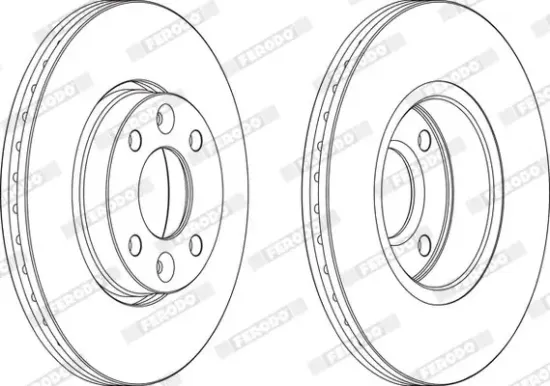 Bremsscheibe Vorderachse FERODO DDF1761C Bild Bremsscheibe Vorderachse FERODO DDF1761C