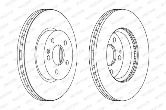 Bremsscheibe Vorderachse FERODO DDF1203C Bild Bremsscheibe Vorderachse FERODO DDF1203C