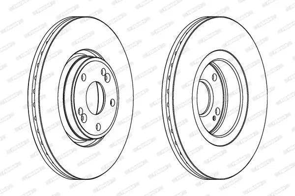 Bremsscheibe Vorderachse FERODO DDF1205C