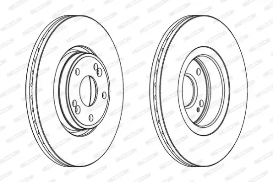 Bremsscheibe Vorderachse FERODO DDF1205C Bild Bremsscheibe Vorderachse FERODO DDF1205C